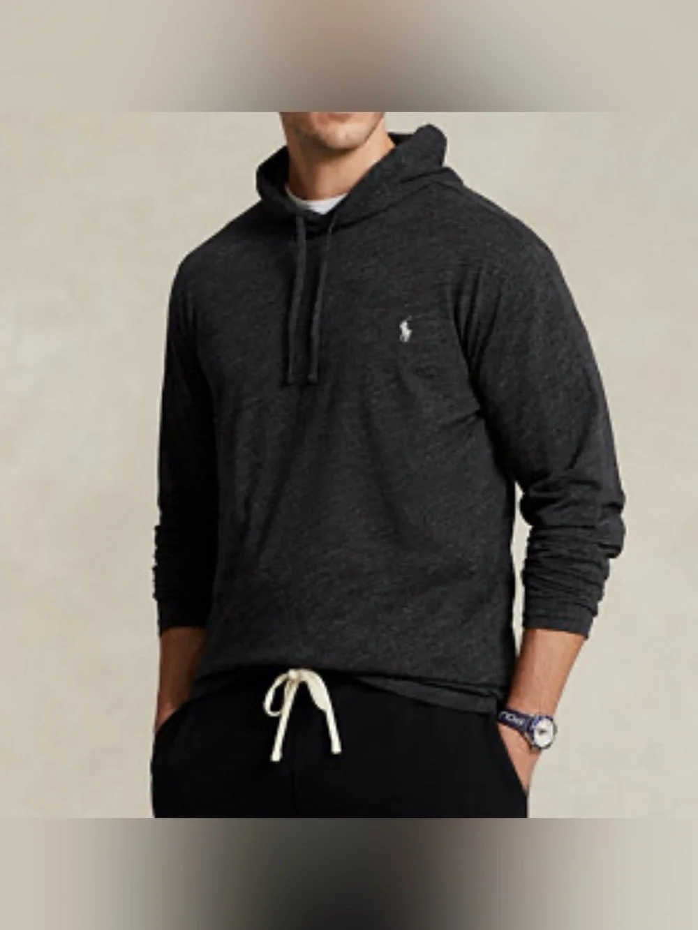 Polo by Ralph Lauren blackLightweight Pullover Hoodie size XXL